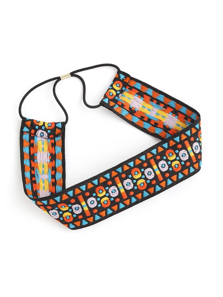 Shein Embroidery Detail Retro Hair Band
