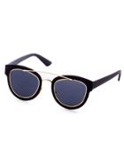 Shein Black Frame Double Bridge Sunglasses