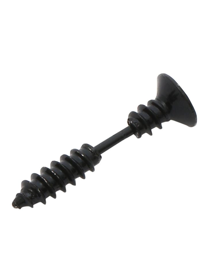 Shein Black 1pcs Screws Earring
