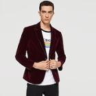 Shein Men Single Button Contrast Binding Blazer