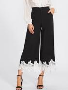 Shein Lace Crochet Wide Leg Pants