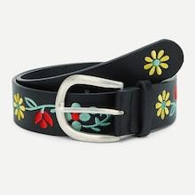 Shein Calico Embroidered Pu Belt