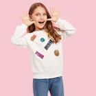 Shein Toddler Girls Contrast Sequin Sweatshirt