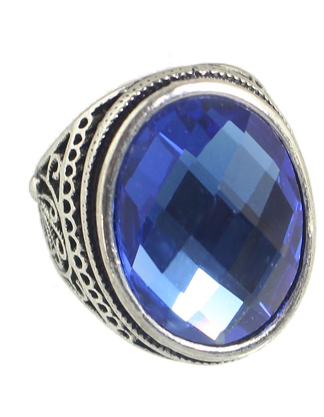 Shein Blue Big Single Stone Ring