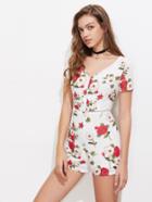 Shein Lace Insert Form Fitting Playsuit
