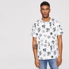 Shein Men Allover Print Short Sleeve T-shirt