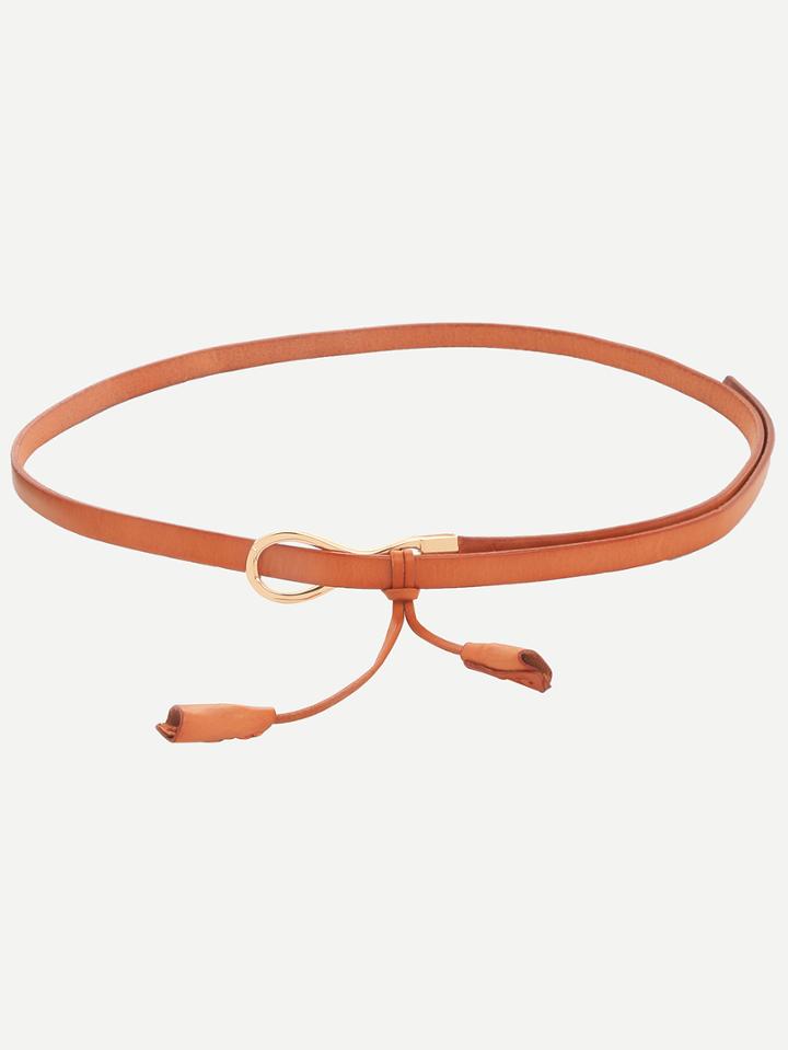 Shein Camel Tassel-shaped Minimalist Belt