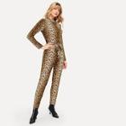 Shein Leopard Print Jumpsuits