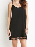 Shein Spaghetti Strap With Tassel Shift Dress
