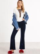 Shein Royal Blue Bell Bottomed Pants