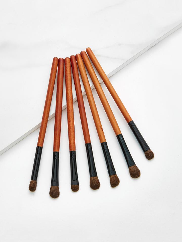 Shein Wood Handle Eye Brush Set 7pcs