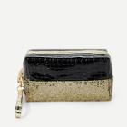 Shein Sequin Decorated Two Tone Makeup Bag