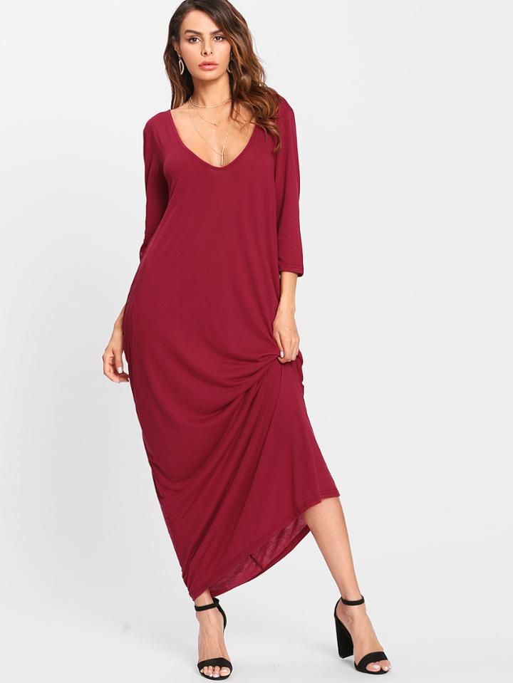Shein Open Back Cocoon Dress