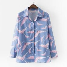 Shein All Over Flamingo Print Shirt