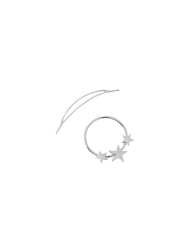 Shein Silver  Pentagramme Shape Hair Jewelry