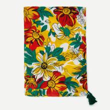 Shein Flower Print Tassel Detail Scarf