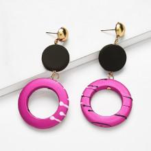 Shein Disc & Ring Design Drop Earrings
