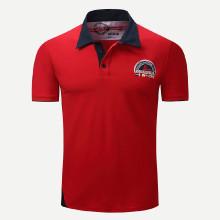 Shein Men Embroidery Cut And Sew Panel Polo Shirt