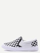 Shein Classic Damier Slip On Low Top Sneakers
