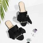 Shein Bow Decorated Faux Pearl Sandals