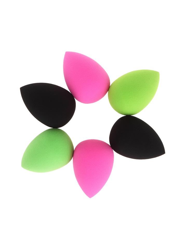 Shein 3 Color Water Drop Sponge Puff 6pcs