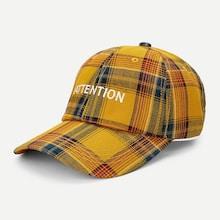 Shein Plaid Baseball Hat