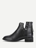 Shein V Cut Studded Boots