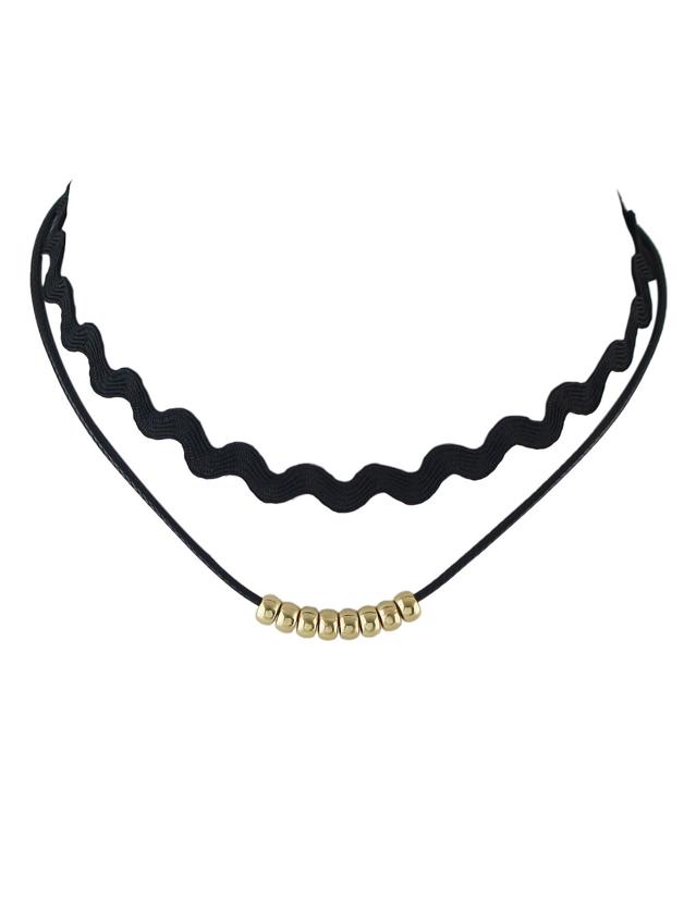 Shein Gold Double Layers Choker Necklace
