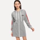 Shein Cut And Sew Zip Up Sweatshirt Dress