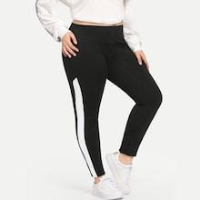 Shein Plus Tape Panel Side Skinny Leggings
