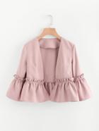 Shein Bell Sleeve Frill Detail Blazer