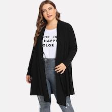 Shein Plus Solid Cardigan Jumper
