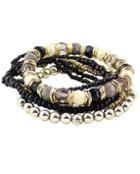 Shein Black Bead Multilayers Bracelet