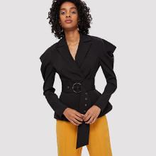 Shein Notch Collar Single Button Blazer