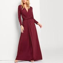 Shein Twist Waist Solid Dress