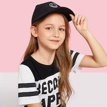 Shein Boys Embroidered Detail Baseball Cap