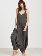 Shein Double V Neck Drop Crotch Cami Jumpsuit