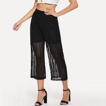 Shein Waist Drawstring Solid Pants