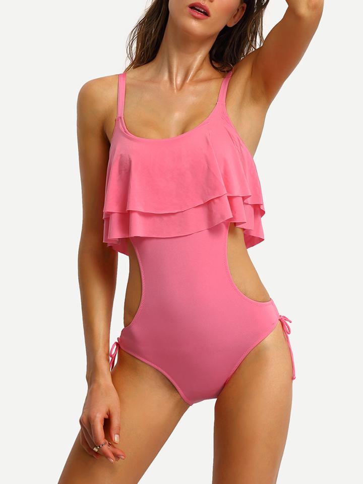 Shein Cutout Fly-away One-piece Swimwear