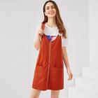 Shein Zip Up Pocket Front Overall Dress