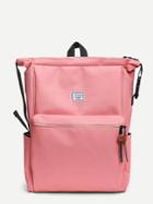 Shein Patch Detail Straight Line Backpack