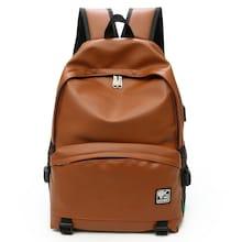 Shein Men Pocket Front Pu Backpack