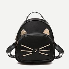 Shein Kids Glitter Ear Detail Backpack