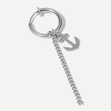 Shein Men Anchor Detail Hoop Drop Earring 1pc
