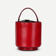 Shein Piping Detail Pu Bucket Bag