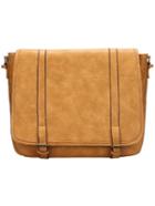 Shein Yellow Magnetic Flap Over Satchel Bag