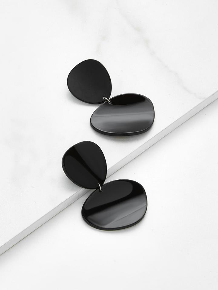 Shein Asymmetrical Double Flake Drop Earrings