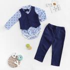Shein Toddler Boys Bow Front Jumpsuit & Pants & Vest