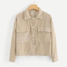 Shein Plus Pocket Front Jacket