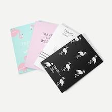 Shein Random Color Flamingo Pattern Makeup Mirror 1pc